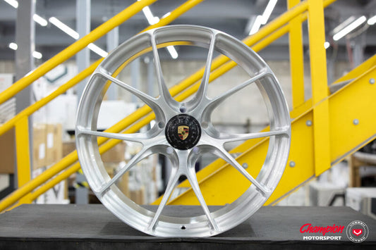 Vossen X Champion RS74 20X12 / ET47 / Brushed Gloss Clear Wheel / Centerlock / 911 GT3 991.2- Rear