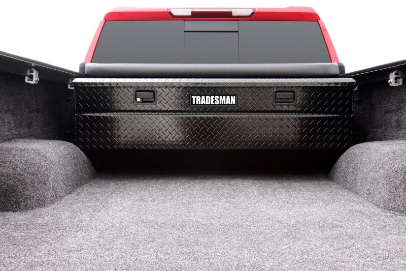 Tradesman Aluminum Flush Mount Truck Tool Box (56in.) - Black - Burkken Auto Parts