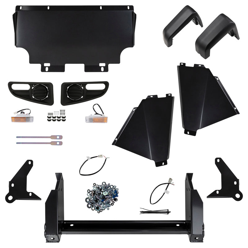 ARB Bullbar Grey SrsFlareArbfog Prado 03 On - Burkken Auto Parts