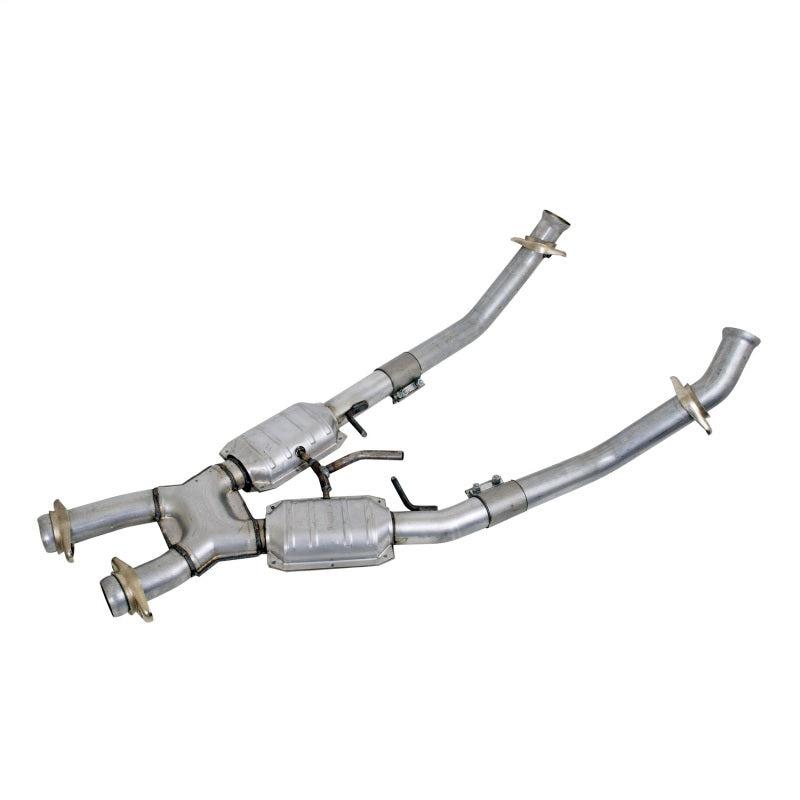 BBK 86-93 Mustang 5.0 High Flow X Pipe With Catalytic Converters - 2-1/2 - Burkken Auto Parts