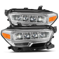 AlphaRex 16-20 Toyota Tacoma NOVA LED Projector Headlights Plank Style Chrome w/Activation Light - Burkken Auto Parts