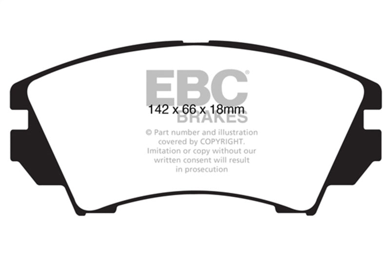 EBC 10+ Buick Allure (Canada) 3.0 Greenstuff Front Brake Pads - Burkken Auto Parts