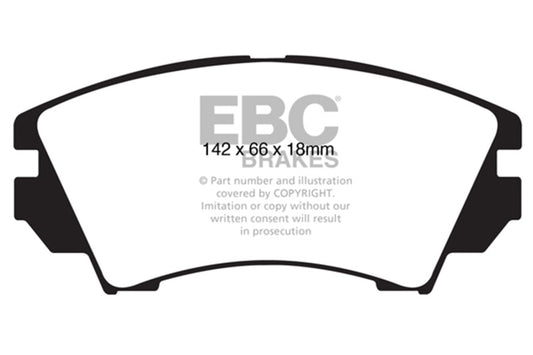 EBC 10+ Buick Allure (Canada) 3.0 Greenstuff Front Brake Pads - Burkken Auto Parts