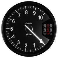Autometer Stack Clubman Tachometer 80mm 0-10K RPM - Black - Burkken Auto Parts