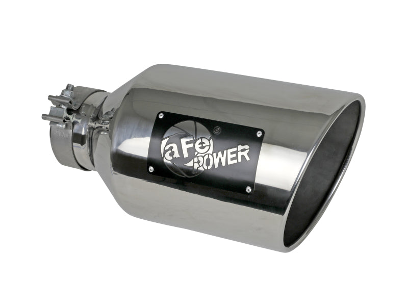 aFe Power MACH Force-Xp 304 Stainless Steel Clamp-on Exhaust Tip - Polished - Burkken Auto Parts