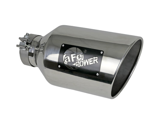 aFe Power MACH Force-Xp 304 Stainless Steel Clamp-on Exhaust Tip - Polished - Burkken Auto Parts