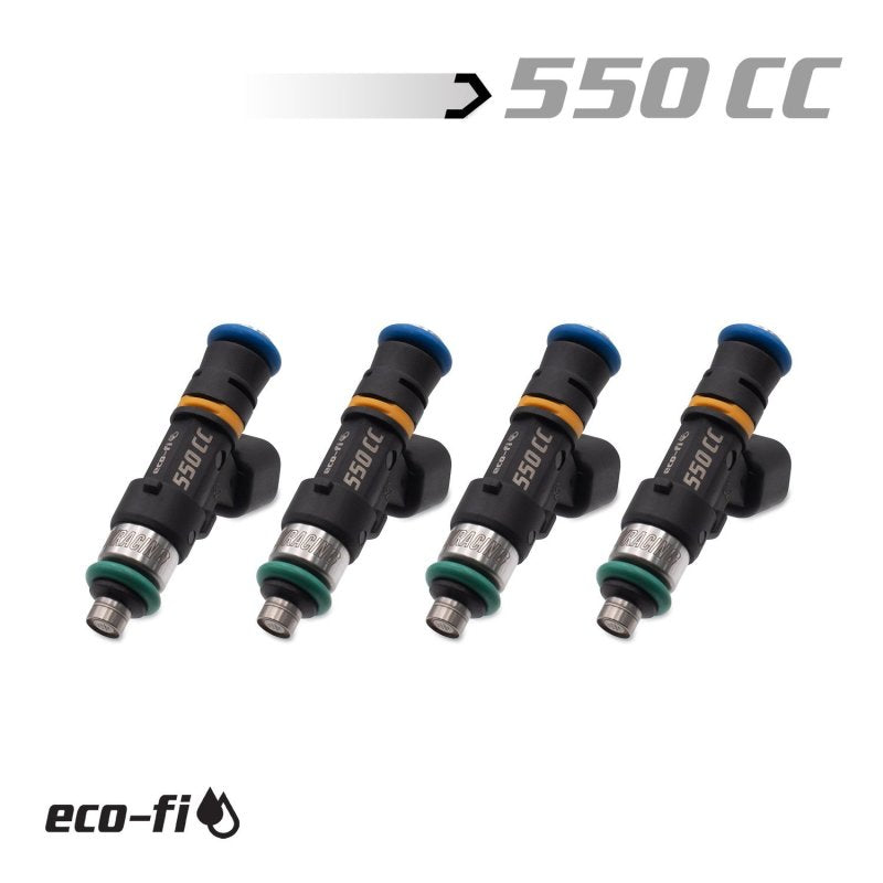 BLOX Racing Eco-Fi Street Injectors 550cc/min Honda K Series (Set of 4) - Burkken Auto Parts