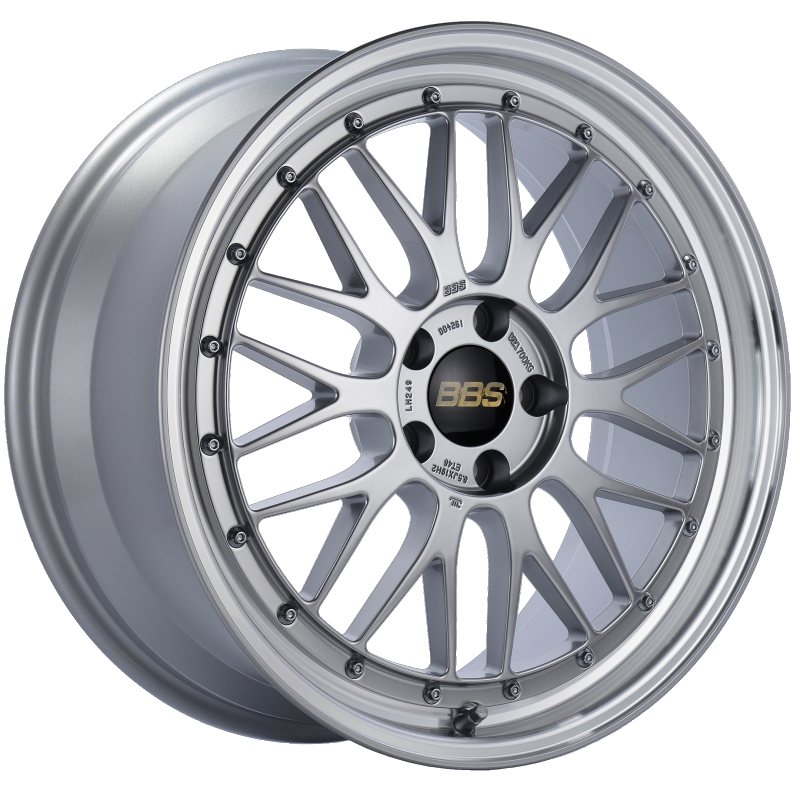 BBS LM 19x8.5 5x112 ET48 Diamond Silver Center Diamond Cut Lip Wheel -82mm PFS/Clip Required - Burkken Auto Parts