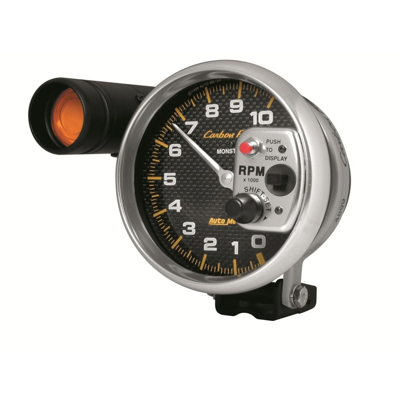 Autometer Carbon Fiber Series 5-inch Tachometer w/ Shift Light (Different Discount Structure -12%) - Burkken Auto Parts