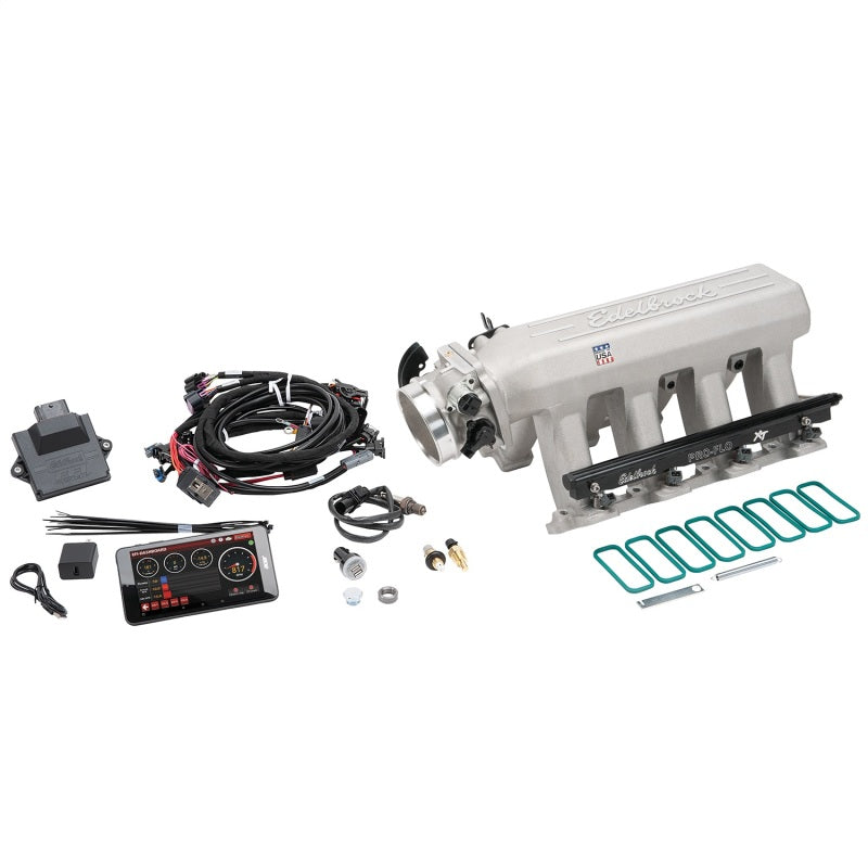 Edelbrock Pro Flo 4 XT EFI System Seq Port LS Gen III/IV Cathedral Port 550 HP Max 35lb/hr - Burkken Auto Parts