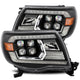 AlphaRex 05-11 Toyota Tacoma NOVA LED Projector Headlights Plank Style Alpha Black w/Activ Light/DRL - Burkken Auto Parts