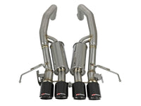aFe MACHForce XP Axle Back 304SS Exhaust w/ Carbon Fiber Tips 15-19 Chevy Corvette Z06 - Burkken Auto Parts
