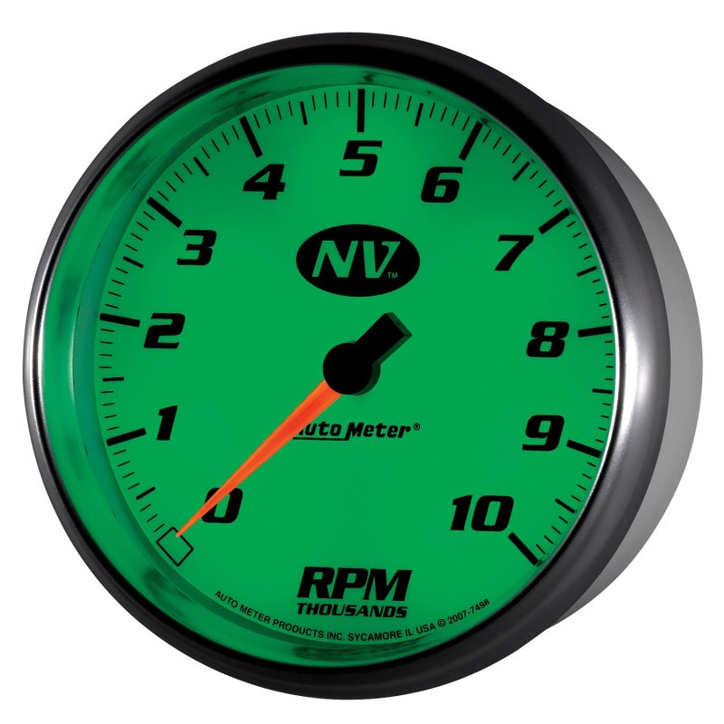 AutoMeter Gauge Tachometer 5in. 10K RPM In-Dash NV - Burkken Auto Parts