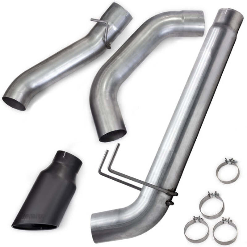 Banks Power 19-23 Dodge RAM Monster Exhaust 5.0in Single 6.7L CCLB DRW w/ SideKick Black Tip - Burkken Auto Parts