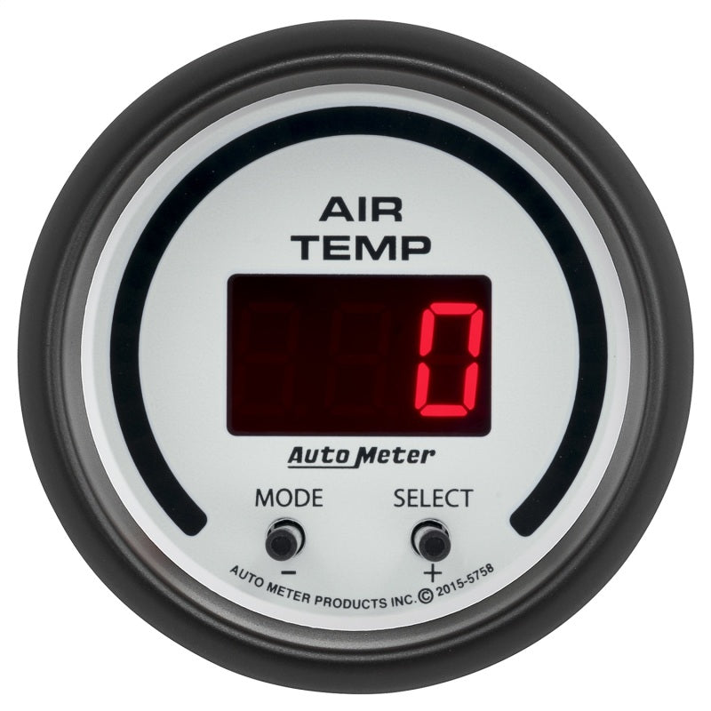 Autometer Phantom 2-1/16in 0-300 Degree F Digital Dual Air Temp Gauge - Burkken Auto Parts