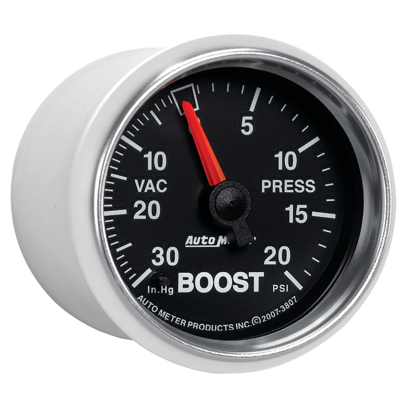 Autometer GS 52mm 30 in Hg/20 psi Mechanical Vacuum/Boost Gauge - Burkken Auto Parts