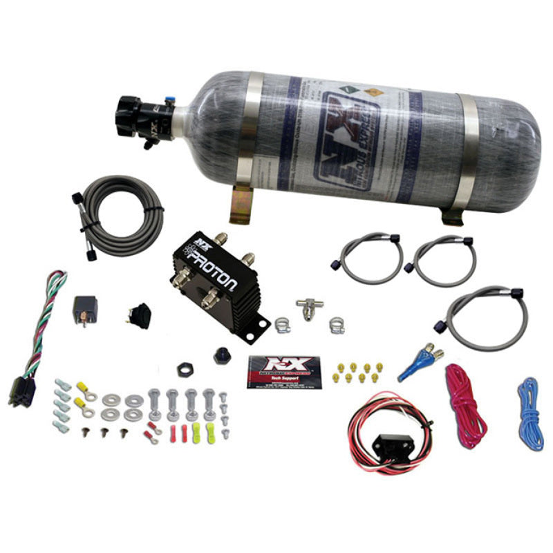 Nitrous Express Proton Fly By Wire Nitrous Kit w/12lb Bottle - Burkken Auto Parts