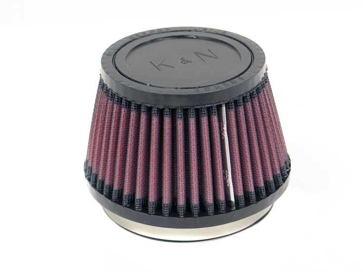 K&N Filter Universal Rubber Filter 3 1/2 inch Flange 4 5/8 inch Base 3 1/2 inch Top 3 inch Height - Burkken Auto Parts