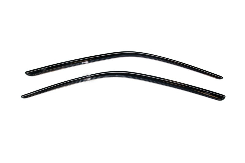 AVS 08-18 Dodge Challenger Ventvisor Outside Mount Window Deflectors 2pc - Smoke - Burkken Auto Parts
