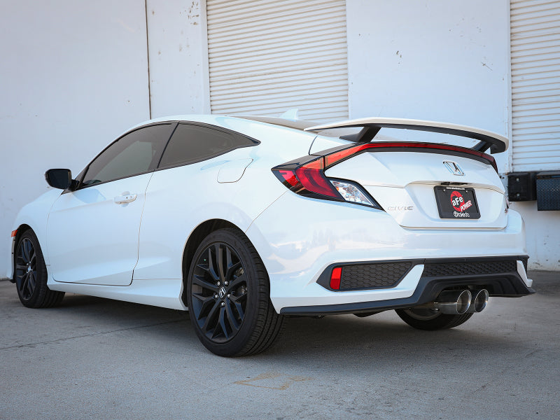 aFe Takeda 2.5in 304SS Cat-Back Exhaust System 17-20 Honda Civic SI Coupe L4-1.5L (t) - Polished Tip - Burkken Auto Parts