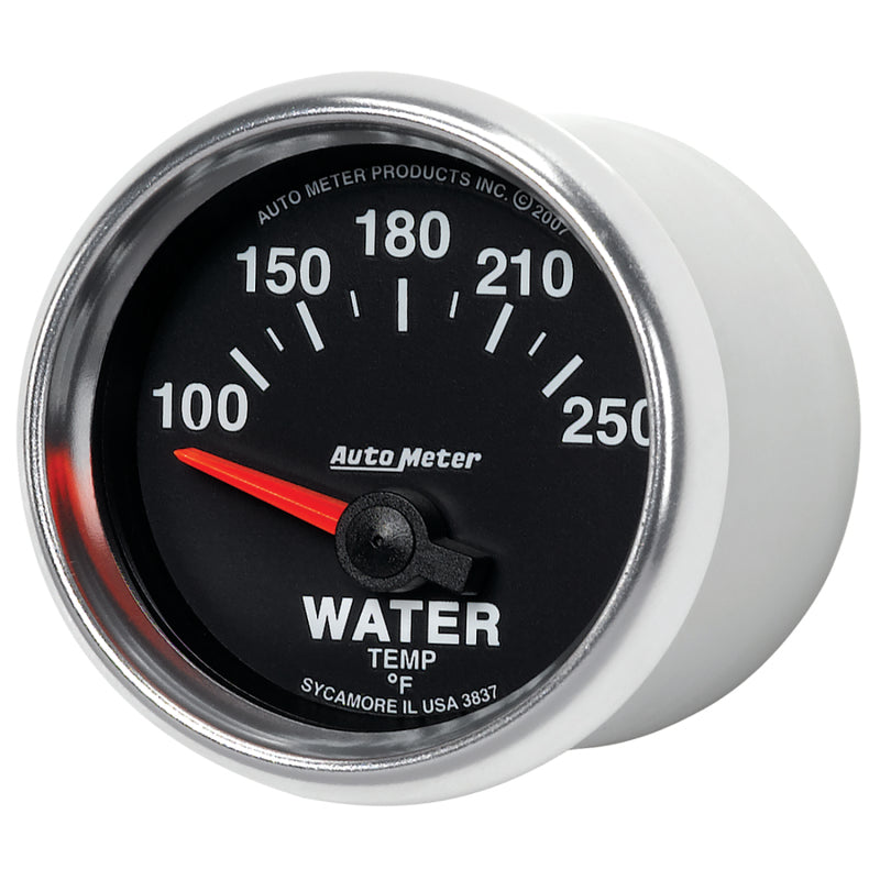 Autometer GS 52mm 100-250 Deg F Short Sweep Electronic Water Temperature Gauge - Burkken Auto Parts