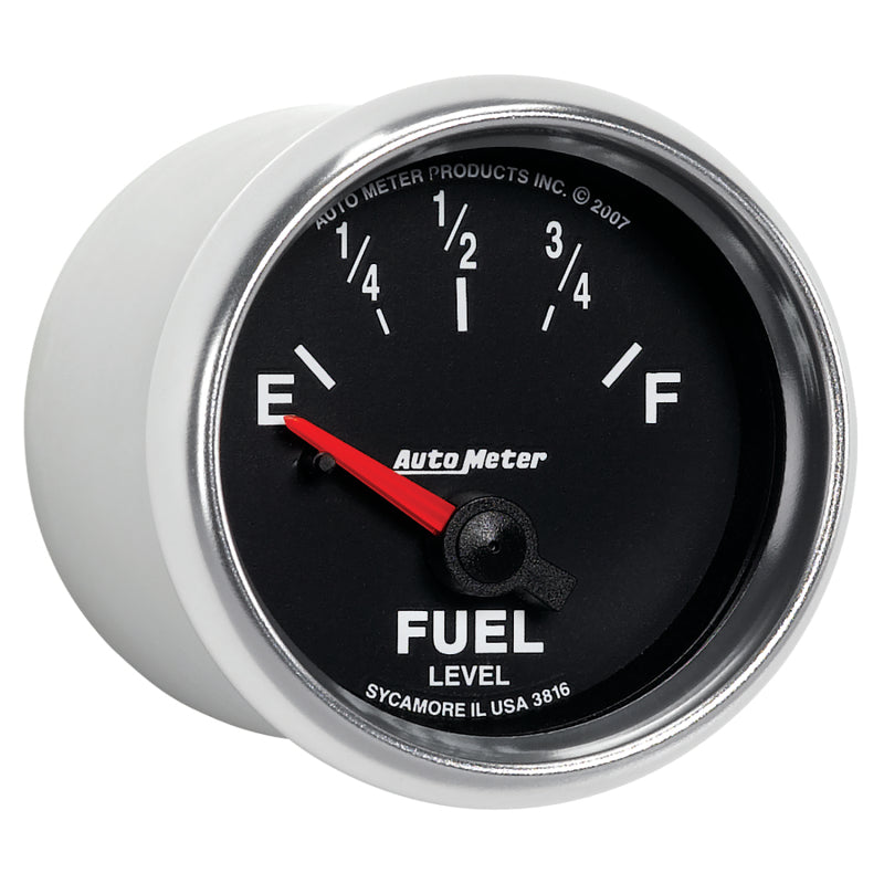 AutoMeter Gauge Fuel Level 2-1/16in. 240 Ohm(e) to 33 Ohm(f) Elec Gs - Burkken Auto Parts