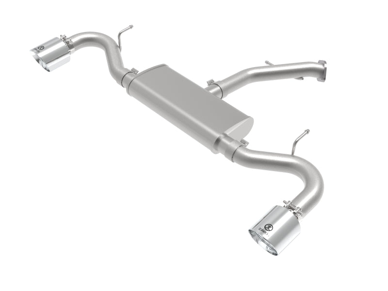 aFe Takeda Series 2.5in 409 SS Axle-Back Exhaust System Polished 18-20 Hyundai Elantra GT L4-1.6L(t) - Burkken Auto Parts