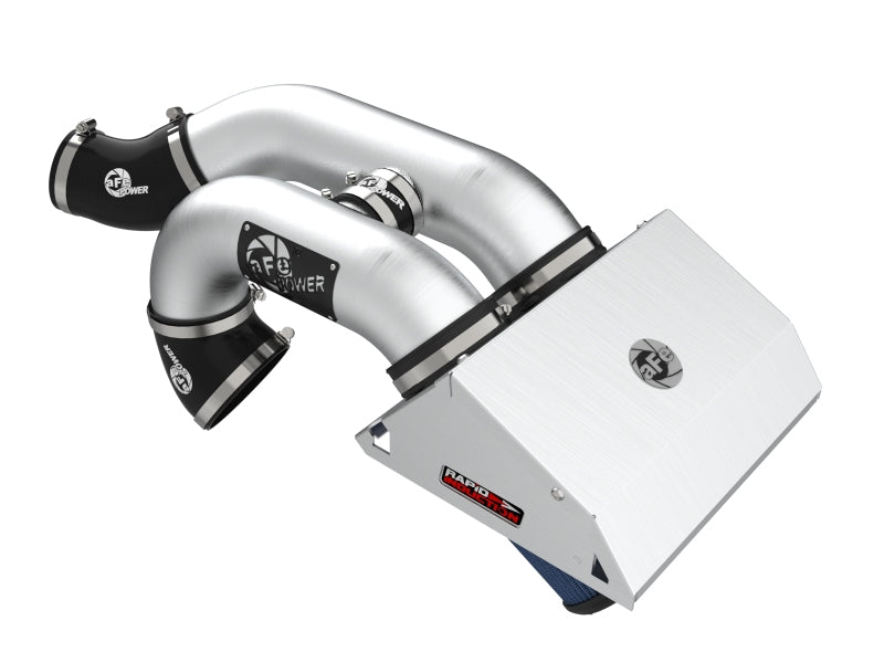 aFe Rapid Induction Pro 5R Cold Air Intake System Brushed 21-22 Ford F-150 Raptor V6-3.5L (tt) - Burkken Auto Parts