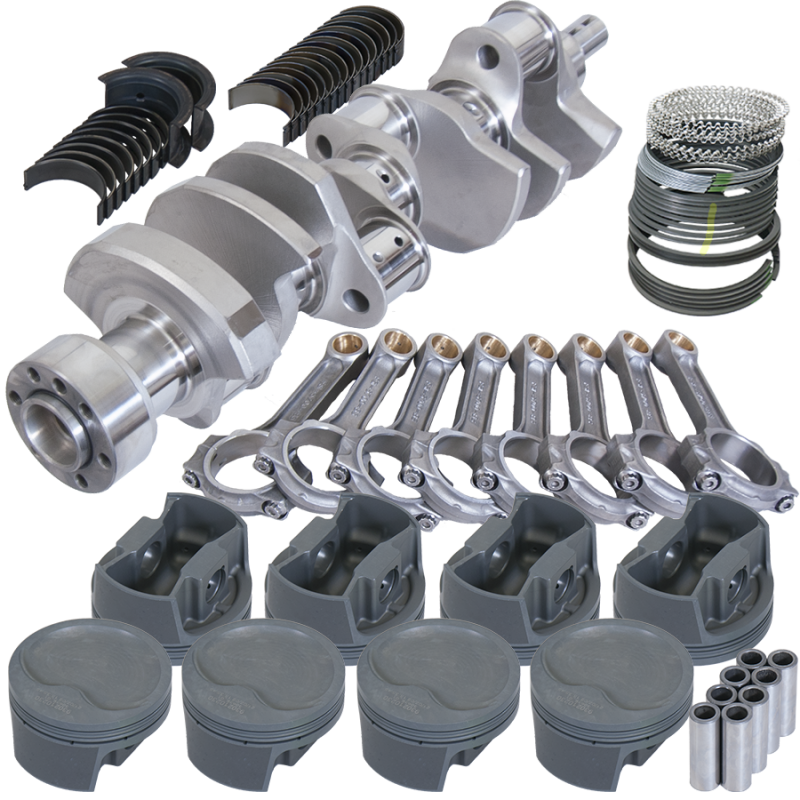 Eagle Chevy LT1 350 1Pc 3.750in Crank 5.700in I-Beam Rods -16cc 4.040in Pistons Rotating Assembly - Burkken Auto Parts