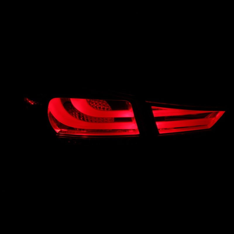 ANZO 2011-2013 Hyundai Elantra LED Taillights Smoke 4pc - Burkken Auto Parts