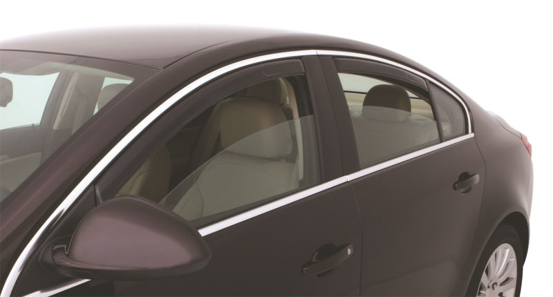 AVS 11-17 Buick Regal Ventvisor In-Channel Front & Rear Window Deflectors 4pc - Smoke - Burkken Auto Parts