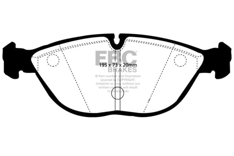 EBC 00-03 BMW Z8 5.0 Greenstuff Front Brake Pads - Burkken Auto Parts