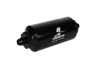 Aeromotive In-Line Filter - (AN-6 Male) 10 Micron Fabric Element Bright Dip Black Finish - Burkken Auto Parts