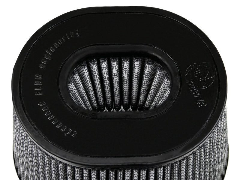 aFe MagnumFLOW Pro DRY S Air Filter 5F x (9 x 7-1/2)B SO x (6-3/4 x 5-1/2)T (INV) x 7H in - Burkken Auto Parts