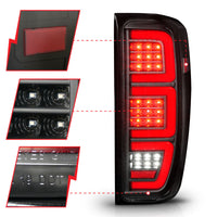ANZO 19-23 GMC Sierra 1500/2500HD/3500HD Black Replacement Full LED Bar Tail Light - Burkken Auto Parts