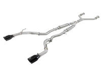aFe Takeda 2.5in 304 SS Cat-Back Exhaust System w/ Black Tips 16-18 Infiniti Q50 V6-3.0L (tt) - Burkken Auto Parts