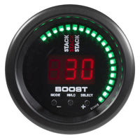 Autometer Stack 52mm -1 to +2 Bar (-30INHG to +30 PSI) Boost Controller - Black - Burkken Auto Parts