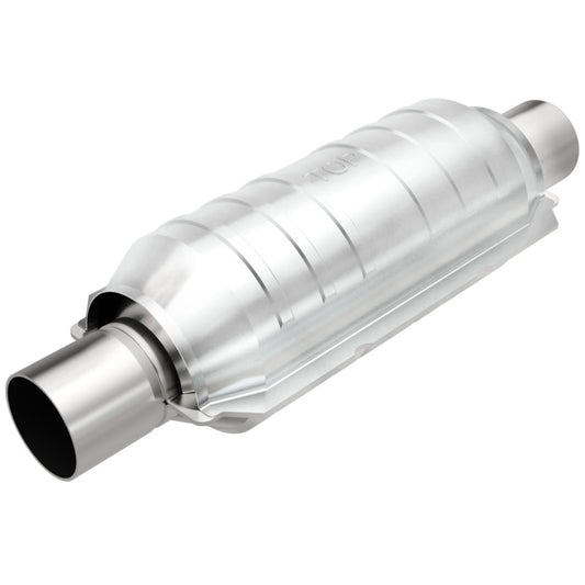 MagnaFlow Catalytic Converter 2 in Inlet 2 in Outlet 11 in Length SS - Burkken Auto Parts