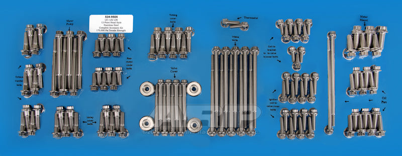 ARP Chevy Small Block LS Series 12pt Engine and Accessory Bolt Kit - Burkken Auto Parts