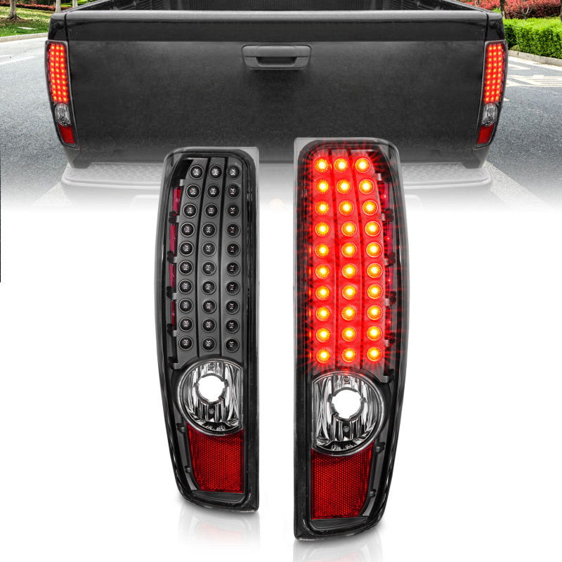 ANZO 04-10 Chevy Colorado LED Taillights G2 - Black - Burkken Auto Parts