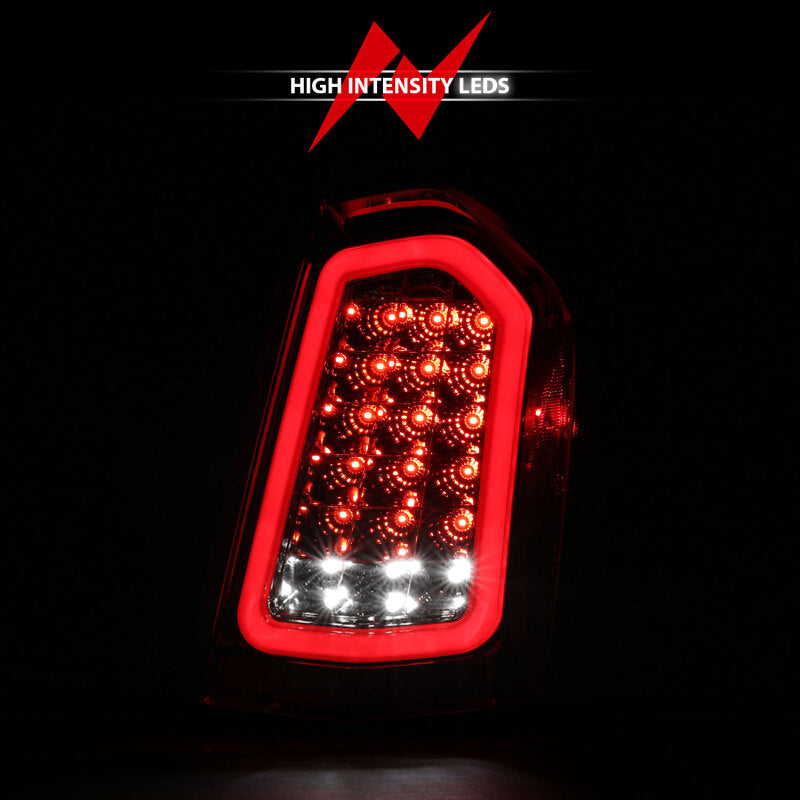 ANZO 11-14 Chrysler 300 LED Taillights Chrome w/ Sequential - Burkken Auto Parts