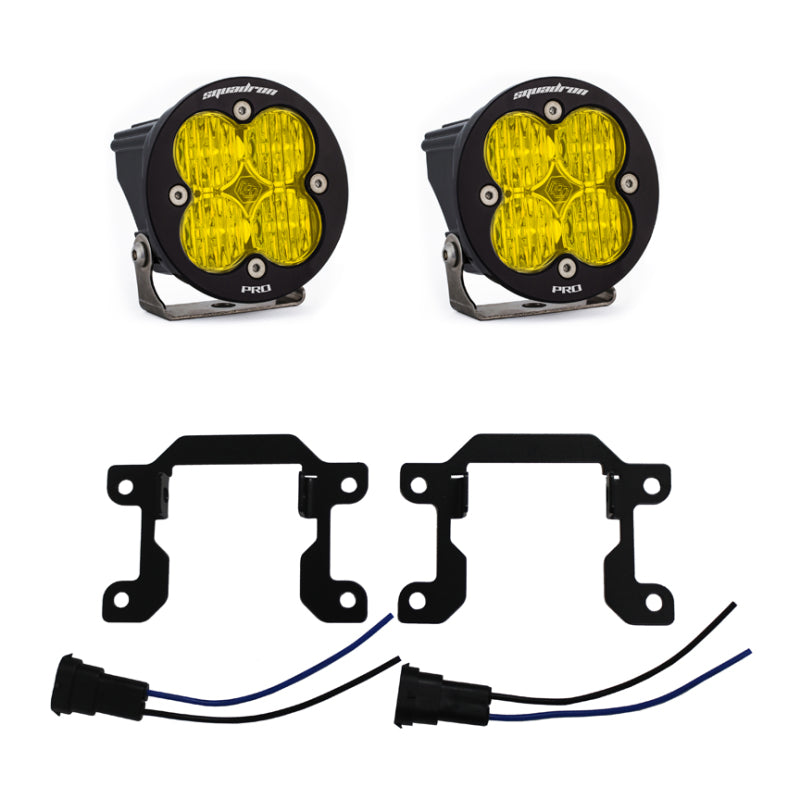 Baja Designs 2019+ Ram 2500/3500 Big Horn Sports Fog Pocket Kit W/C - Amber - Burkken Auto Parts