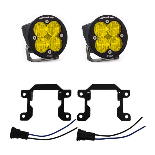 Baja Designs 2019+ Ram 2500/3500 Big Horn Sports Fog Pocket Kit W/C - Amber - Burkken Auto Parts