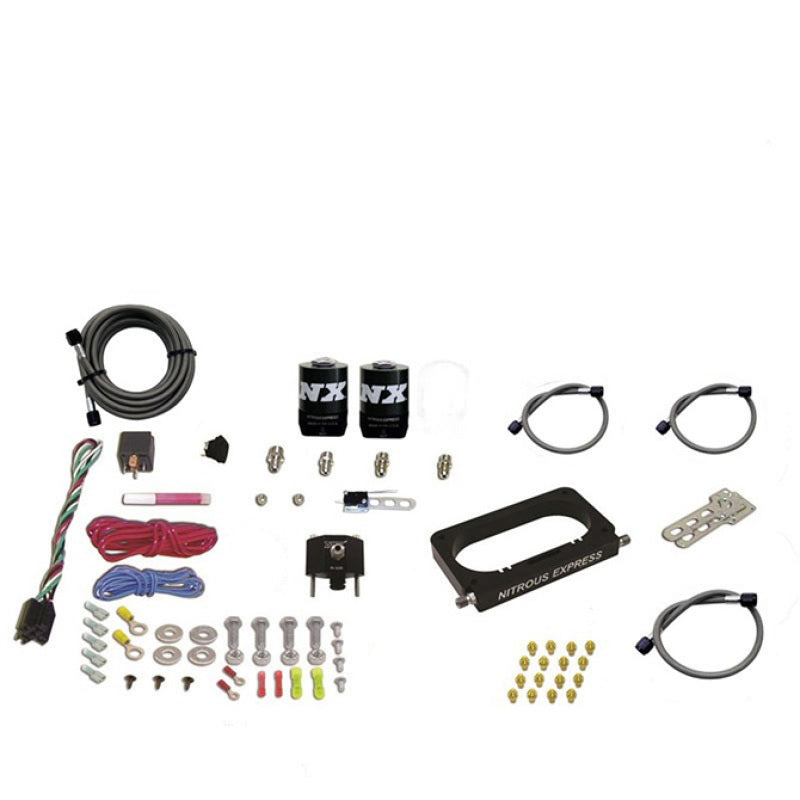 Nitrous Express 96-04 Ford Mustang Cobra/Mach 1 4 Valve Nitrous Kit (50-300HP) w/o Bottle - Burkken Auto Parts