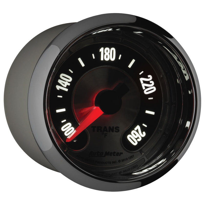 Autometer American Muscle 52mm Full Sweep Electric 100-260 Deg F Transmission Temperature Gauge - Burkken Auto Parts