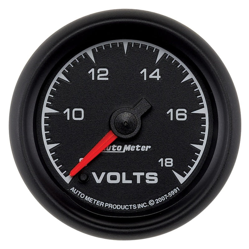 Autometer ES 2-1/16in 18V Digital Stepper Motor Voltmeter - Burkken Auto Parts
