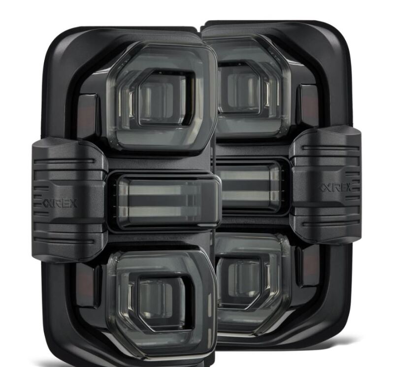 AlphaRex 21-24 Ford Bronco NOVA LED Tail Lights - Alpha-Black - Burkken Auto Parts