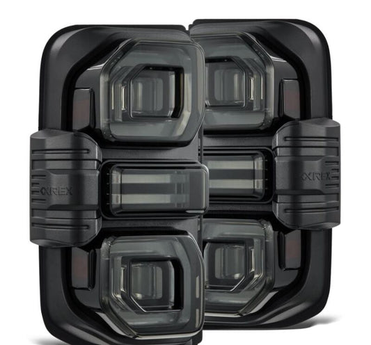 AlphaRex 21-24 Ford Bronco NOVA LED Tail Lights - Alpha-Black - Burkken Auto Parts