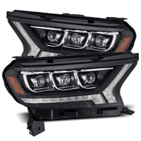 AlphaRex 19-21 Ford Ranger NOVA LED Proj Headlights Plank Style Black w/Activ Light/Seq Signal/DRL - Burkken Auto Parts