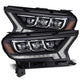 AlphaRex 19-21 Ford Ranger NOVA LED Proj Headlights Plank Style Black w/Activ Light/Seq Signal/DRL - Burkken Auto Parts